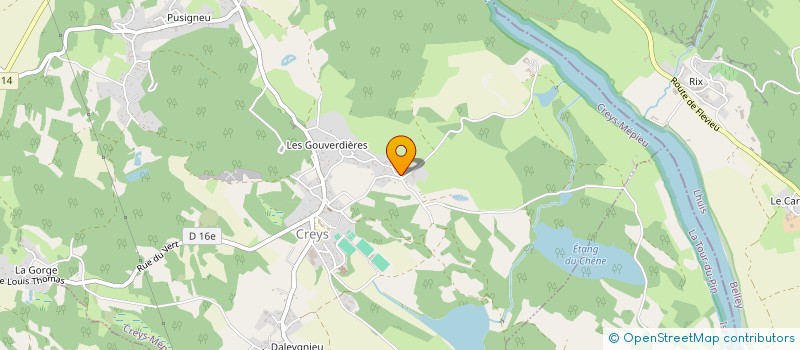 localisation de l'entreprise O P'TIT FOUR  CREYS-MEPIEU