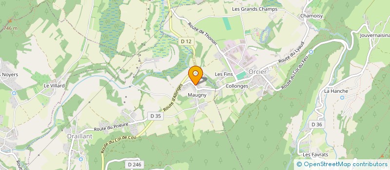 localisation de l'entreprise O P'TIT GIROUD à DRAILLANT