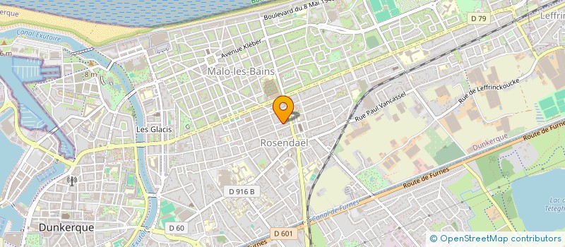 localisation de l'entreprise O P'TITS CORSAIRES à DUNKERQUE