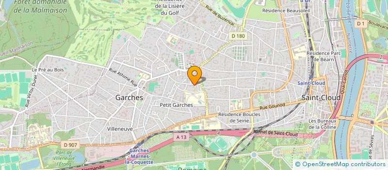 localisation de l'entreprise O PAC REGIE OE à GARCHES