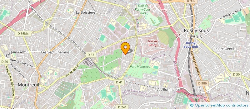 localisation de l'entreprise O'PACKET à MONTREUIL
