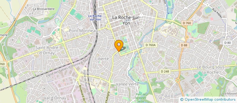 localisation de l'entreprise O'PADDOCK à LA ROCHE-SUR-YON