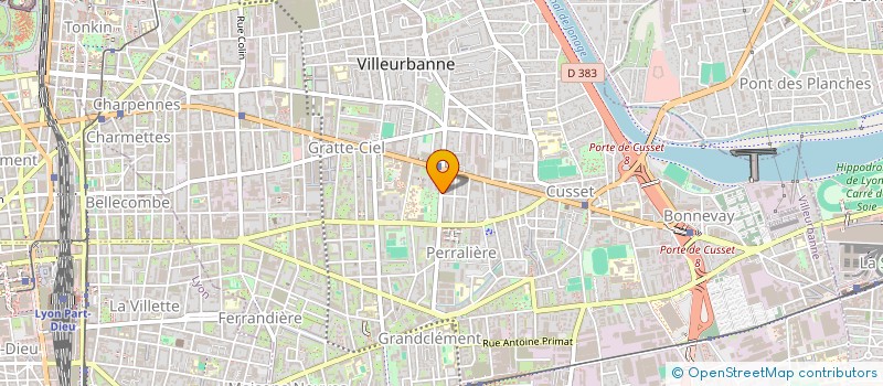 localisation de l'entreprise O PAIN DORE à VILLEURBANNE