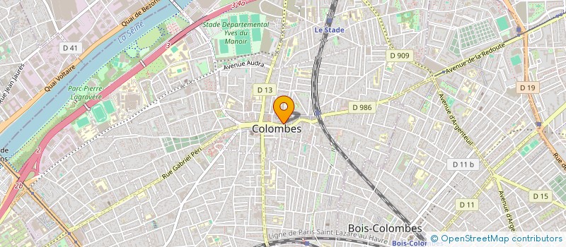 localisation de l'entreprise O'PAKEKADO à COLOMBES