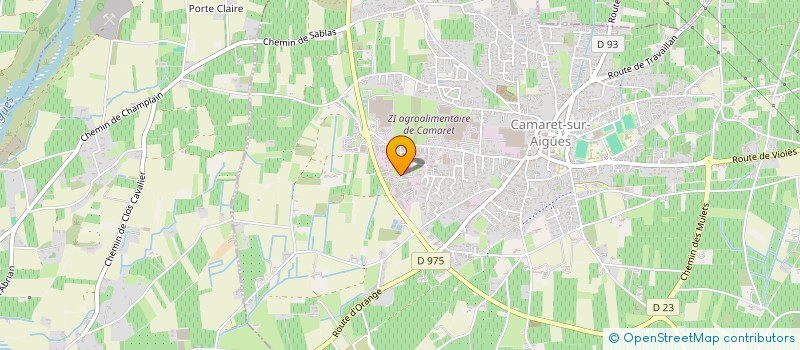 localisation de l'entreprise O'PAL à CAMARET-SUR-AIGUES