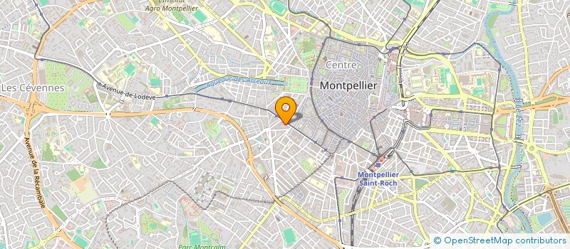 localisation de l'entreprise O PALAIS DES FRUITS ET LEGUMES à MONTPELLIER