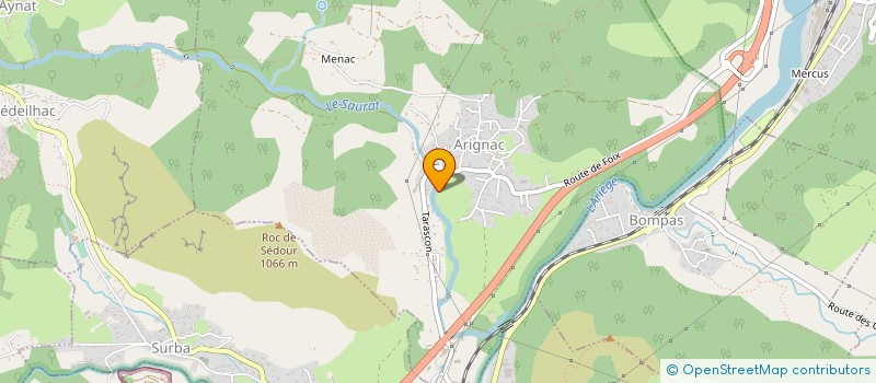 localisation de l'entreprise O PANIER BIO à ARIGNAC