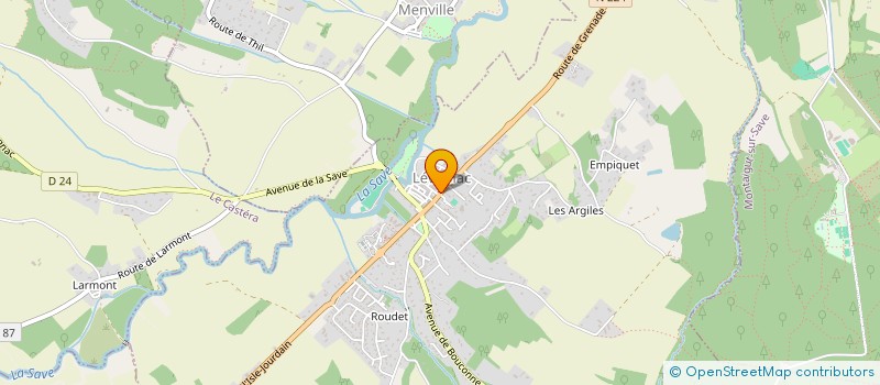 localisation de l'entreprise O PARADIS DE MARIE  LEVIGNAC