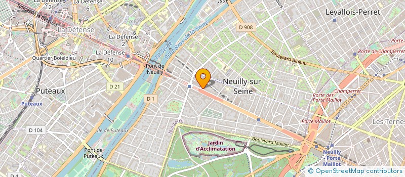 localisation de l'entreprise O'PARIS à NEUILLY-SUR-SEINE