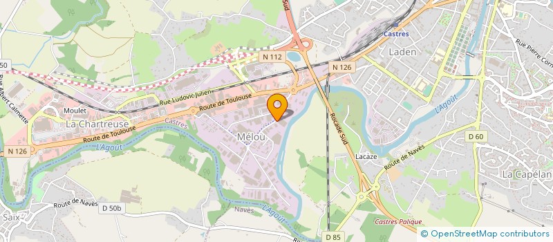 localisation de l'entreprise O PARK  CASTRES