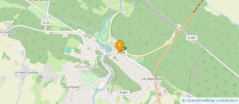 localisation de l'entreprise O PASSE SIMPLE à BAGNOLES-DE-L'ORNE-NORMANDIE