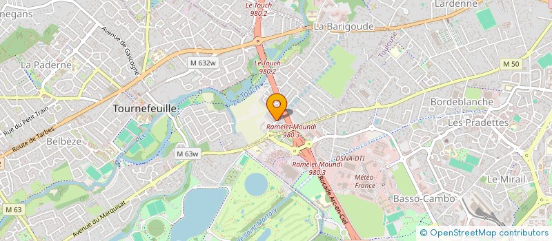 localisation de l'entreprise O'PESTACLE à TOURNEFEUILLE