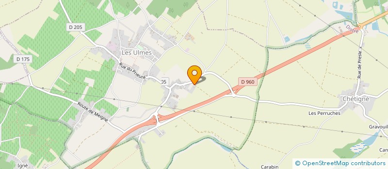 localisation de l'entreprise O PETIT BONHEUR  LES ULMES