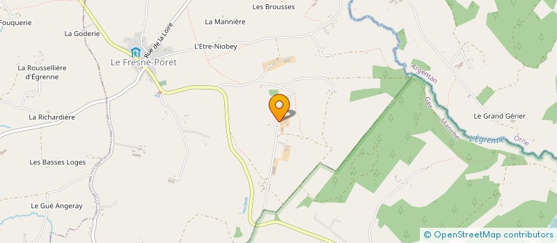 localisation de l'entreprise O PETIT COUCHER DE SOLEIL  LE FRESNE-PORET
