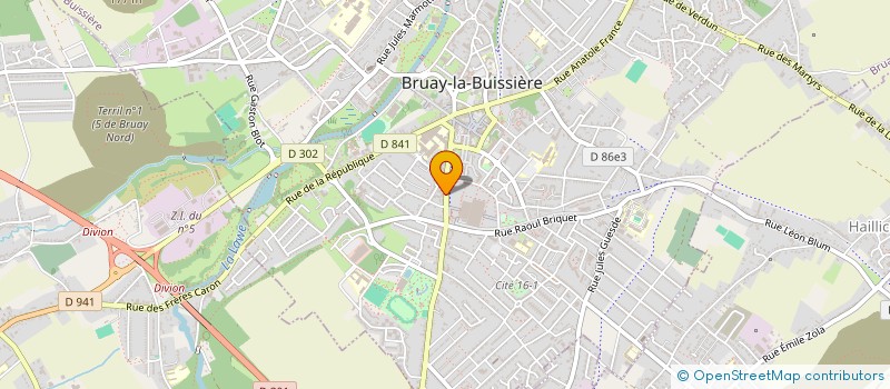 localisation de l'entreprise O'PETIT CREUX à BRUAY-LA-BUISSIERE