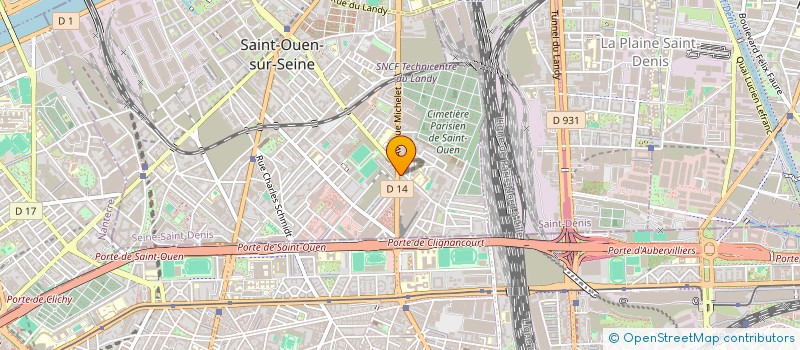 localisation de l'entreprise O'PETIT CREUX à SAINT-OUEN-SUR-SEINE