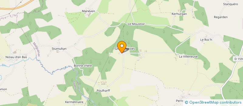 localisation de l'entreprise O PETIT MANOIR  MALGUENAC