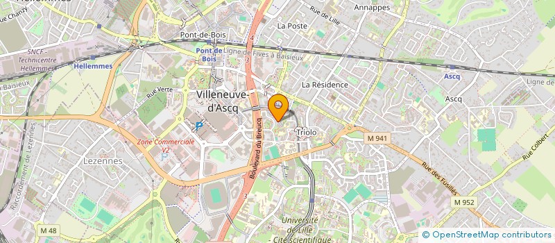 localisation de l'entreprise O PETITS CREUX  VILLENEUVE D'ASCQ