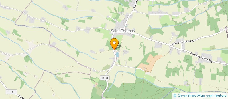 localisation de l'entreprise O PEYRAS  SAINT-THOMAS