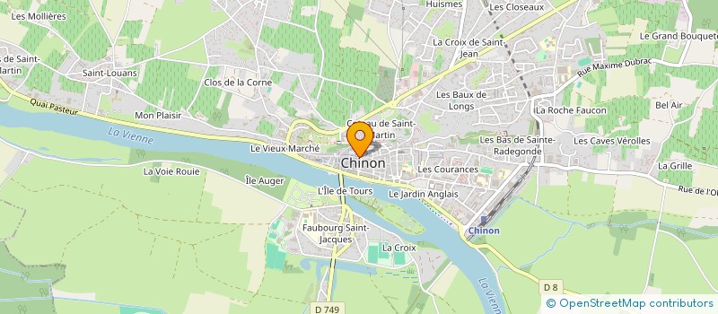 localisation de l'entreprise O'PHELICES GLACES  CHINON