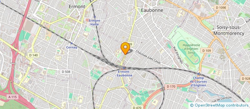 localisation de l'entreprise O'PHILDUTEMPS à ERMONT