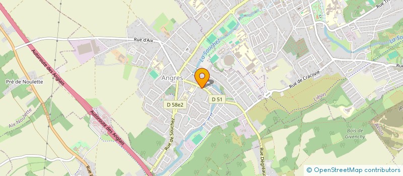 localisation de l'entreprise O'PIEDESTAL à ANGRES