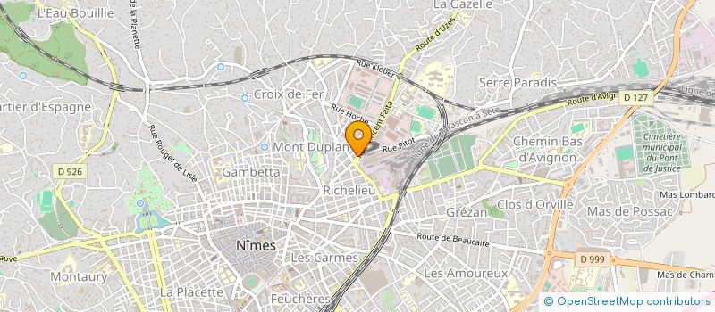 localisation de l'entreprise O PIZZ'  NIMES