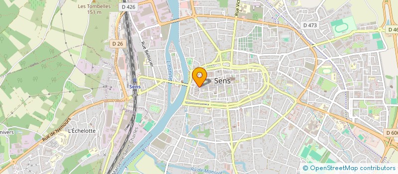 localisation de l'entreprise O PLAISIR DES SENS  SENS