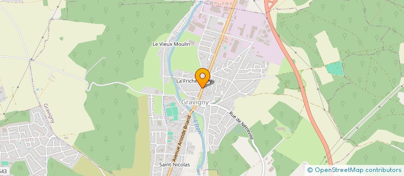 localisation de l'entreprise O PLAN B à GRAVIGNY