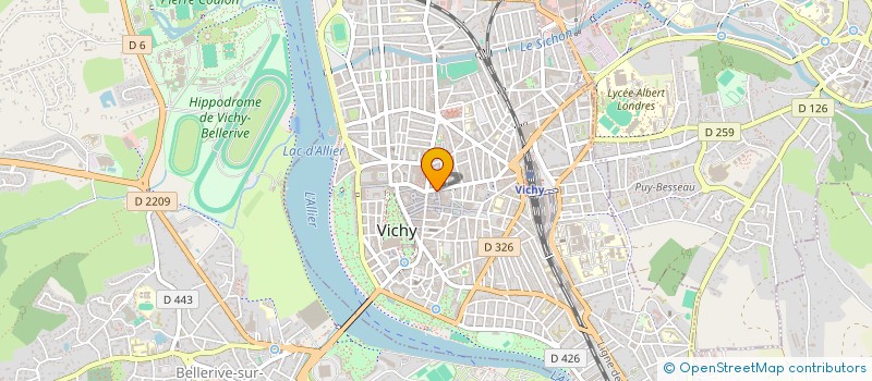 localisation de l'entreprise O PLAN D'EAU à VICHY