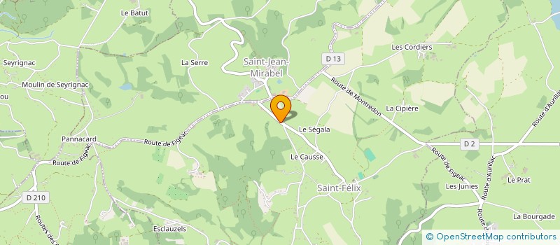 localisation de l'entreprise O'PLEINSOLEIL  SAINT-FELIX