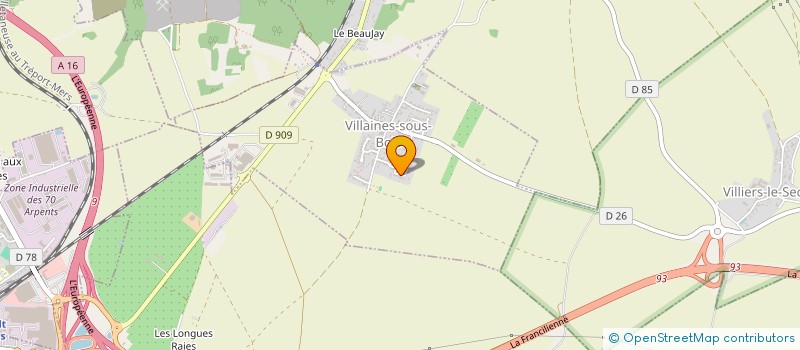 localisation de l'entreprise O' PLURIEL, GROUPE D'ENTRAIDE MUTUELLE  VILLAINES-SOUS-BOIS