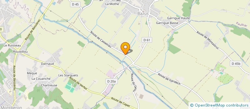 localisation de l'entreprise O PLUS  BAZUS