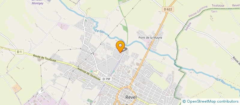 localisation de l'entreprise O PNEUS REVEL à REVEL