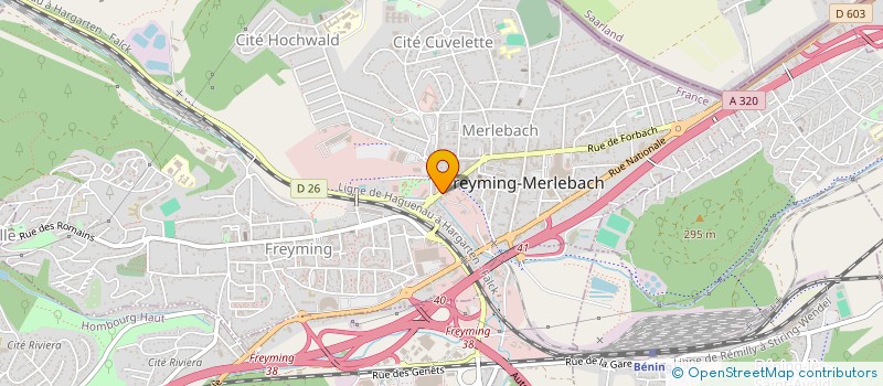 localisation de l'entreprise O POIL D'OR  FREYMING MERLEBACH