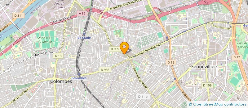 localisation de l'entreprise O'POINT FRAIS à COLOMBES