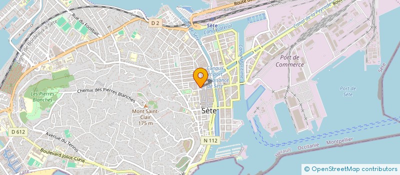 localisation de l'entreprise O'PORT'O à SETE