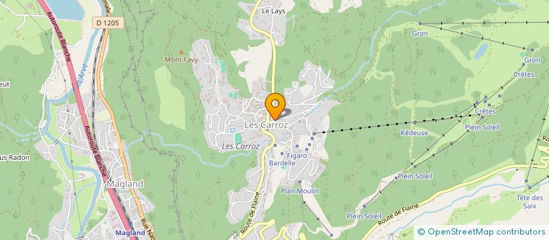 localisation de l'entreprise O'POULAILLER  ARACHES-LA-FRASSE