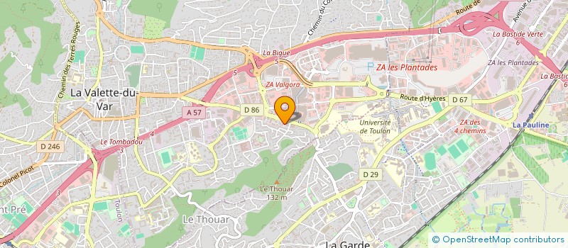 localisation de l'entreprise O'POULET GRILLE à LA VALETTE-DU-VAR