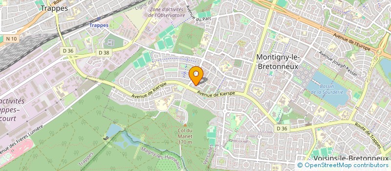 localisation de l'entreprise O POUPON  MONTIGNY-LE-BRETONNEUX