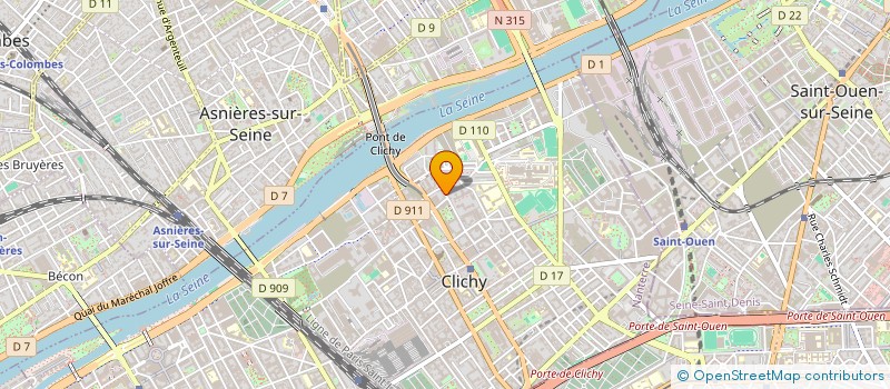 localisation de l'entreprise O'PRIMEURS à CLICHY