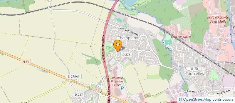 localisation de l'entreprise O'PRODUCTEURS à CHAMPIGNY