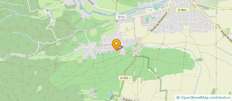 localisation de l'entreprise O'PTI CREUX  WUENHEIM