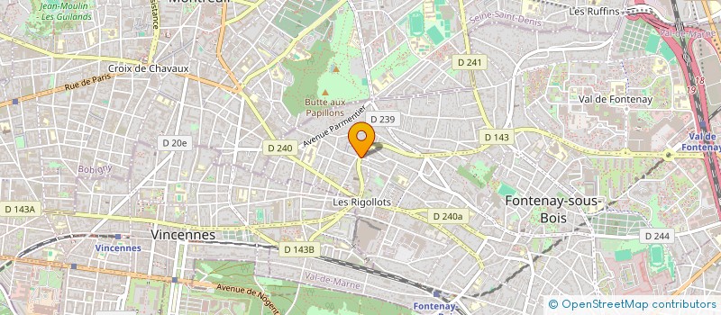 localisation de l'entreprise O'PTI FOUR PARIS à FONTENAY-SOUS-BOIS