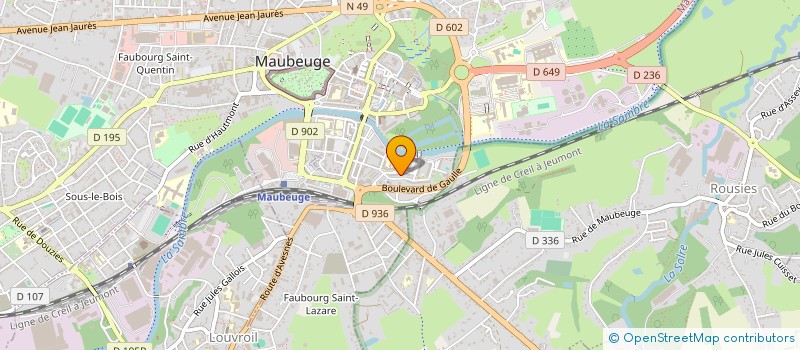 localisation de l'entreprise O'PTIT GOURMET DES PROVINCES  MAUBEUGE