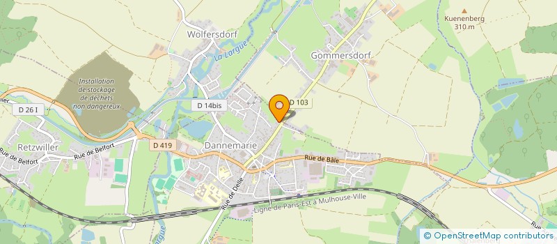 localisation de l'entreprise O'PTITS CIGOGNEAUX  GOMMERSDORF