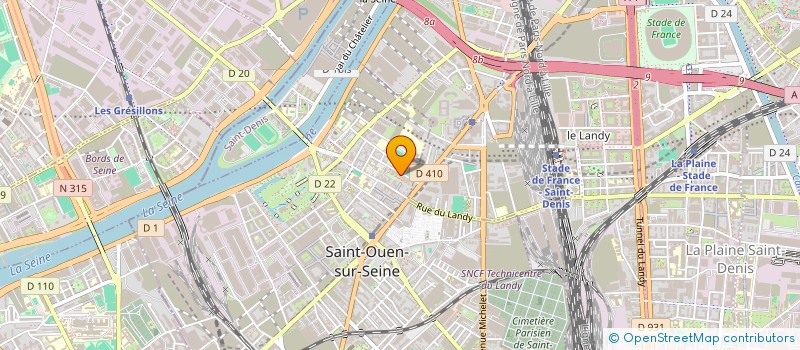 localisation de l'entreprise O PUCES 93 à SAINT-OUEN-SUR-SEINE