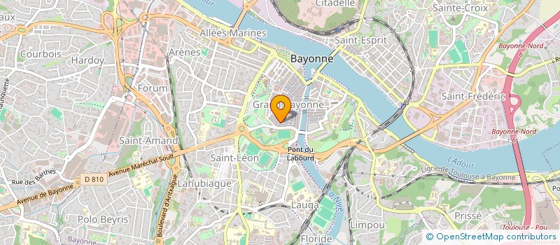localisation de l'entreprise O.Q.P. à BAYONNE
