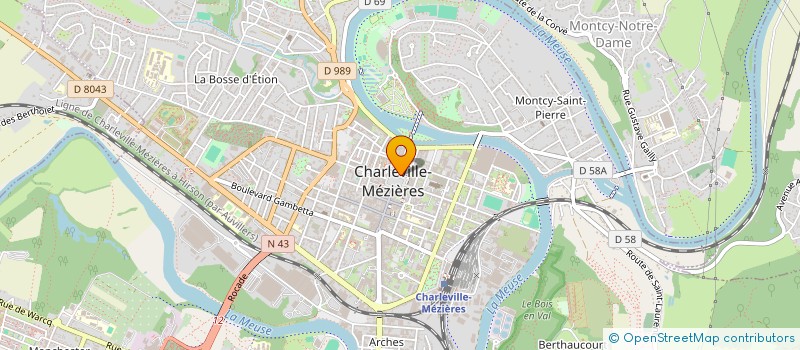 localisation de l'entreprise O'QG à CHARLEVILLE-MEZIERES