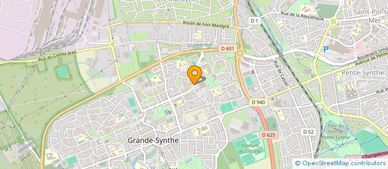 localisation de l'entreprise O'QG à GRANDE-SYNTHE